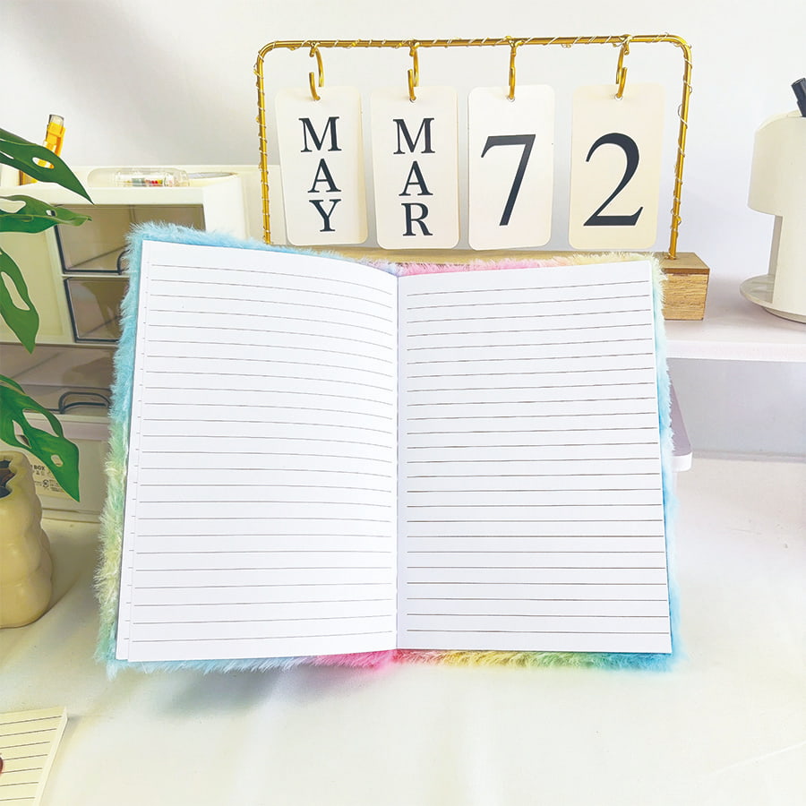 A5 Carnet en peluche mignon petit monstre