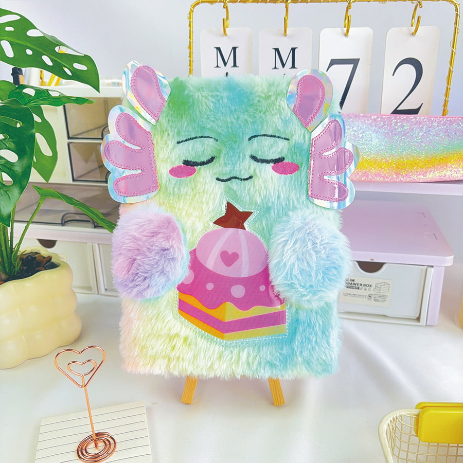 Carnet en peluche A5 Cute Monster Diary