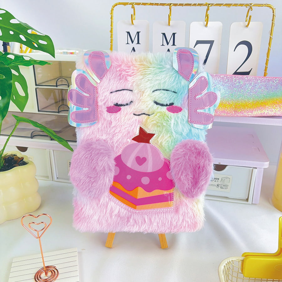 Carnet en peluche A5 Cute Monster Diary