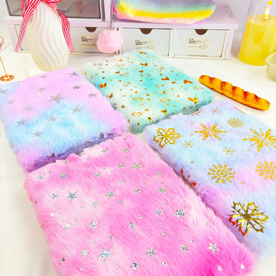 Carnet en peluche A5 Cute Star Diary