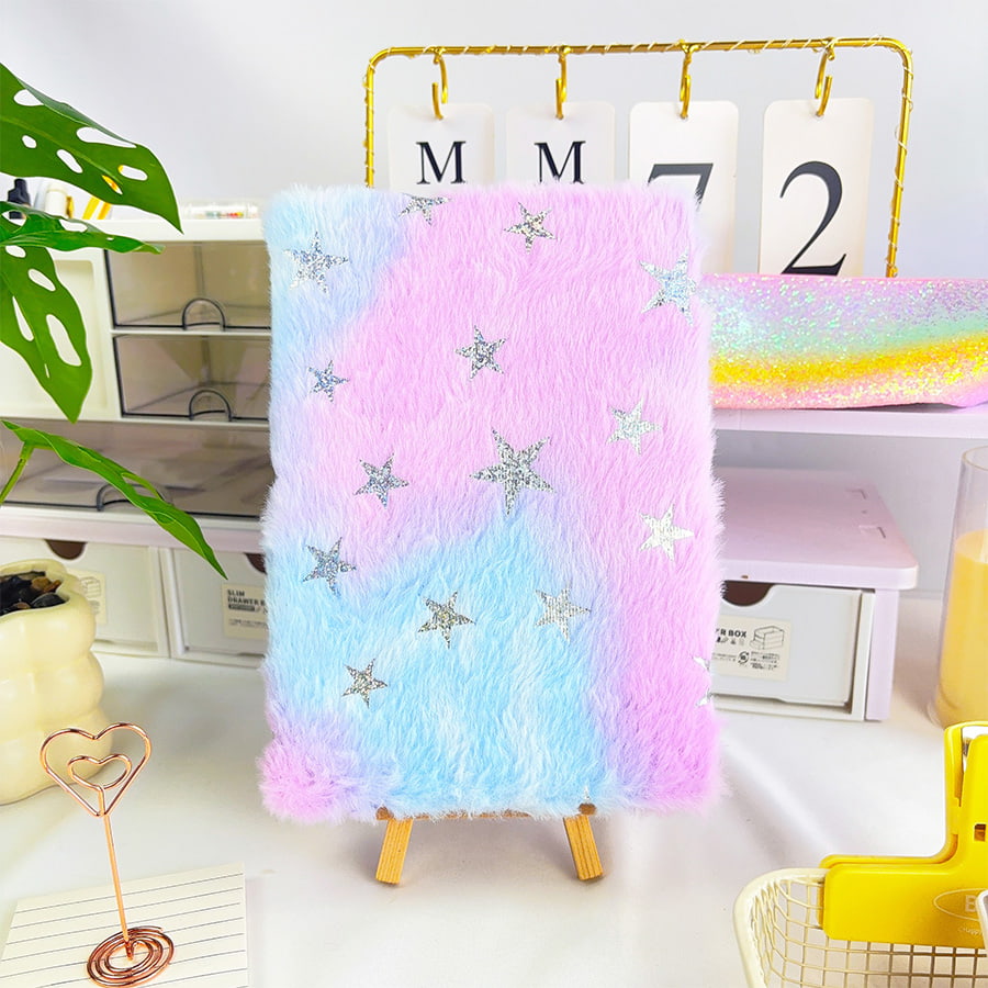 Carnet en peluche A5 Cute Star Diary