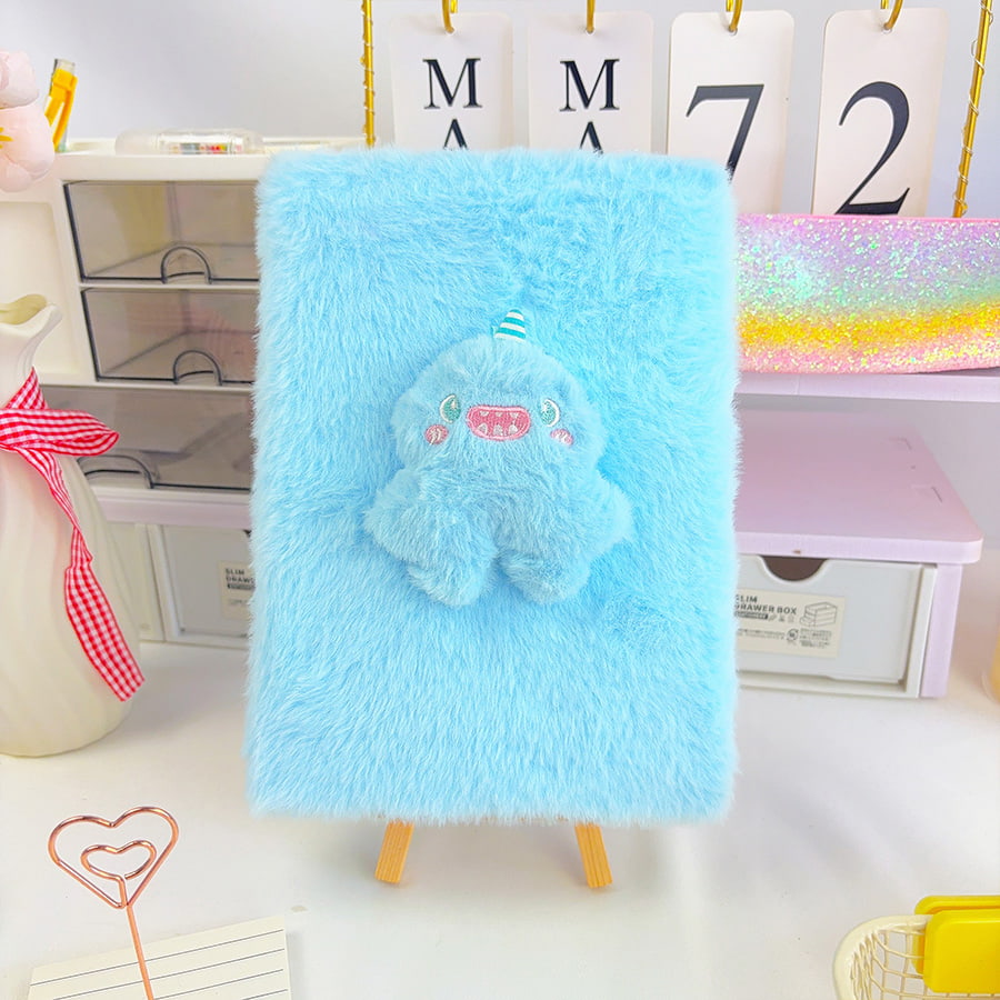 A5 Carnet en peluche mignon petit monstre