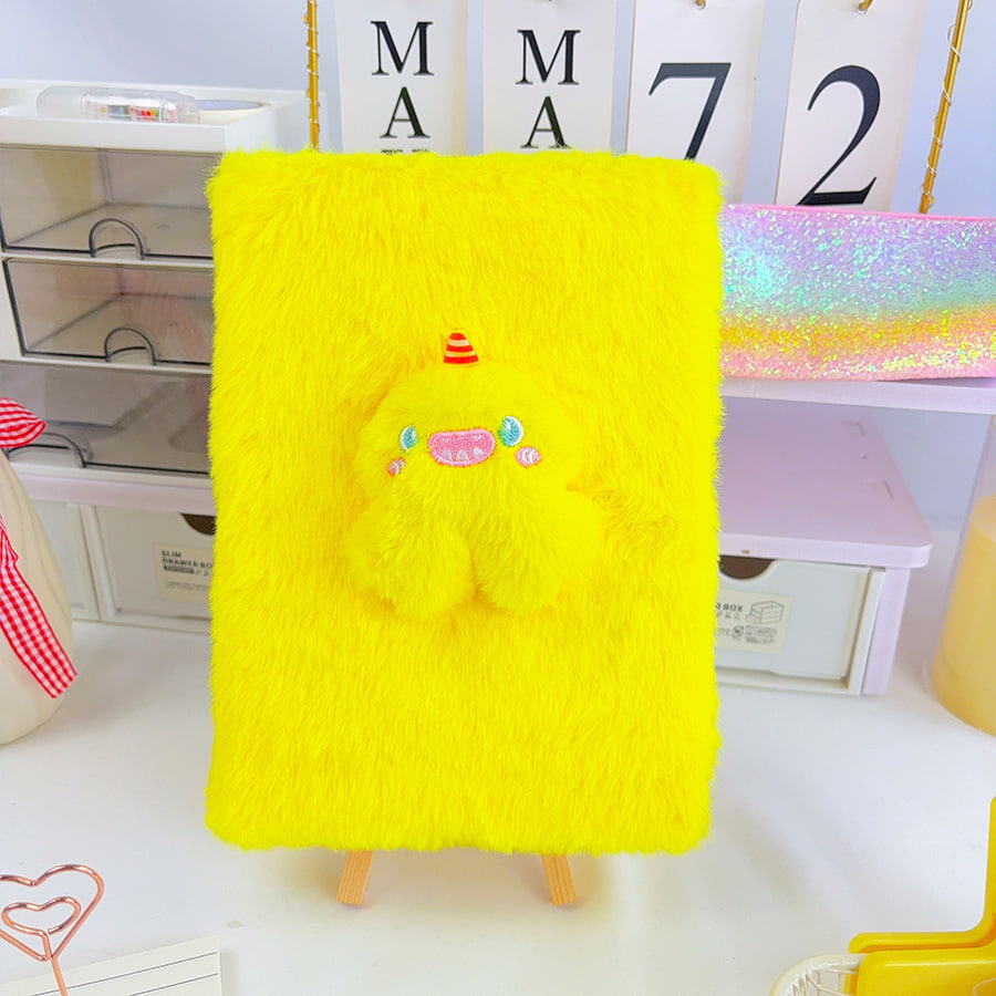 A5 Carnet en peluche mignon petit monstre