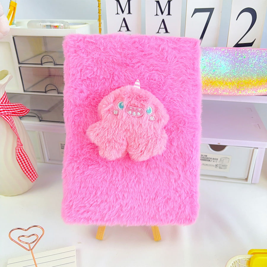 A5 Carnet en peluche mignon petit monstre